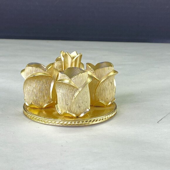 Vintage Avon Golden Vanity Rose Lipstick Holder - Picture 5 of 12